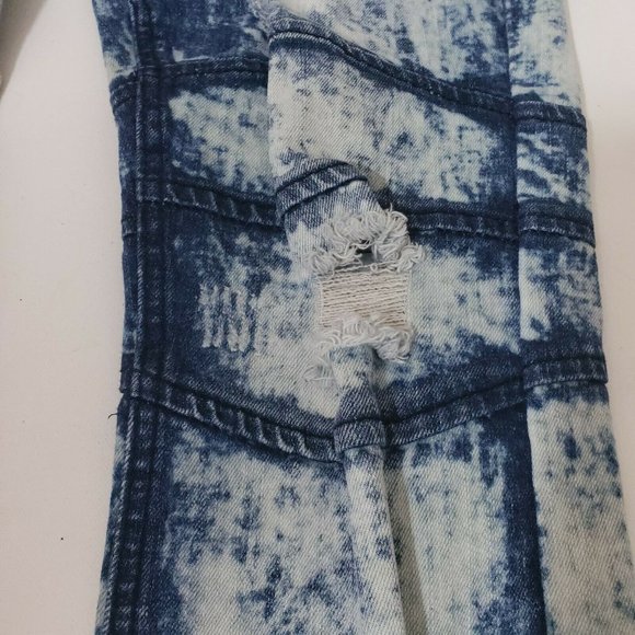 The Heritage America Men's Acid Wash Jeans Waist - Picture 3 of 10